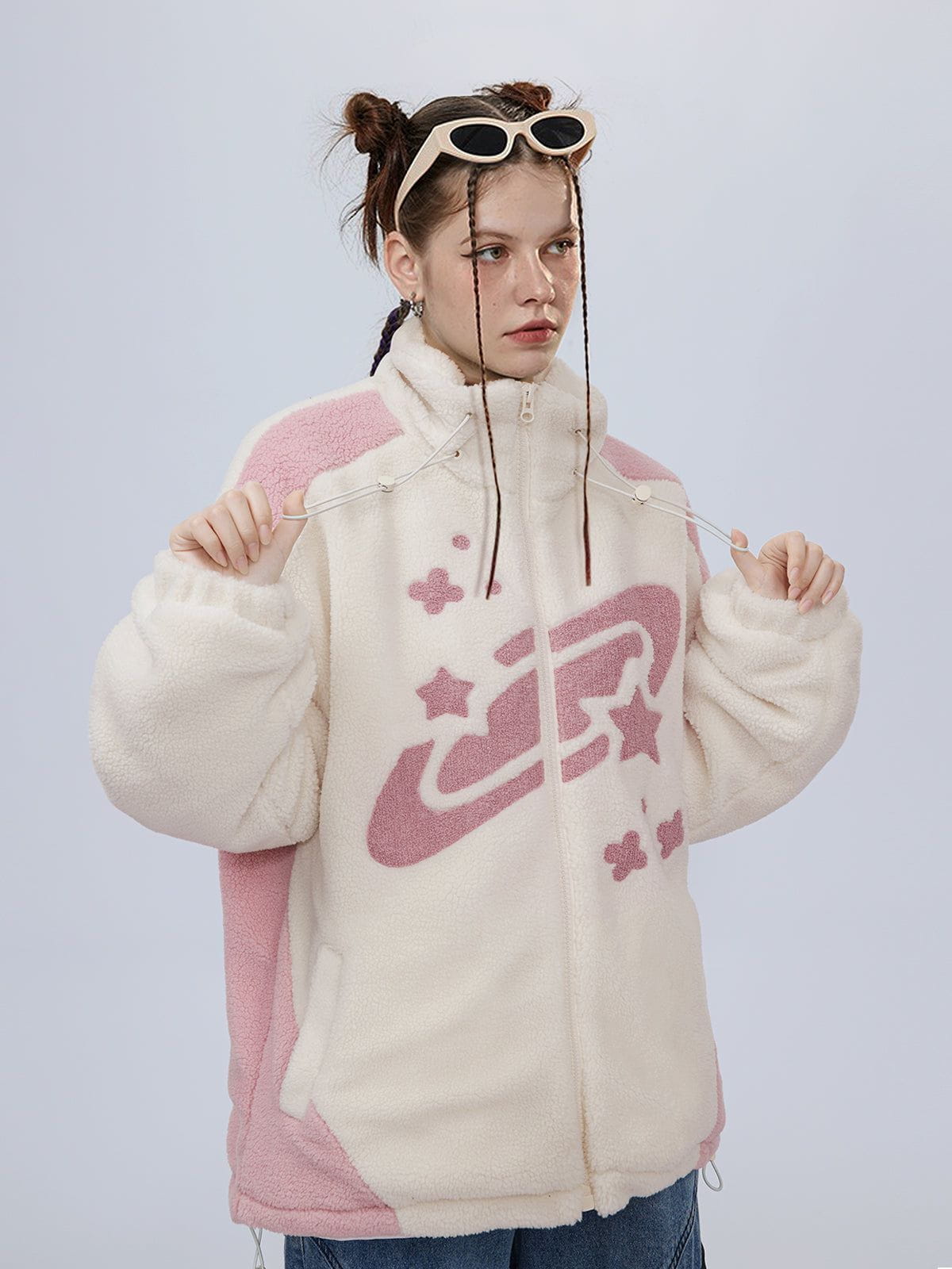 Aelfric Eden Star Graphic Sherpa Coat - Image 4