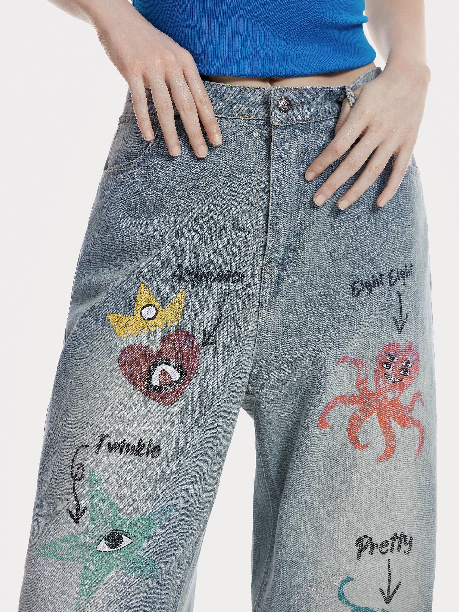 Aelfric Eden Animal Graphic Jeans - Image 6