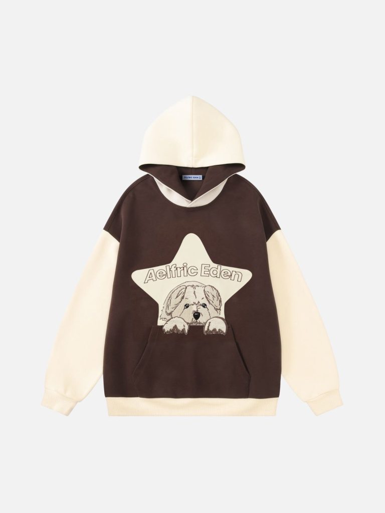 Aelfric Eden Cartoon Dog Eden Star Pullover Hoodie