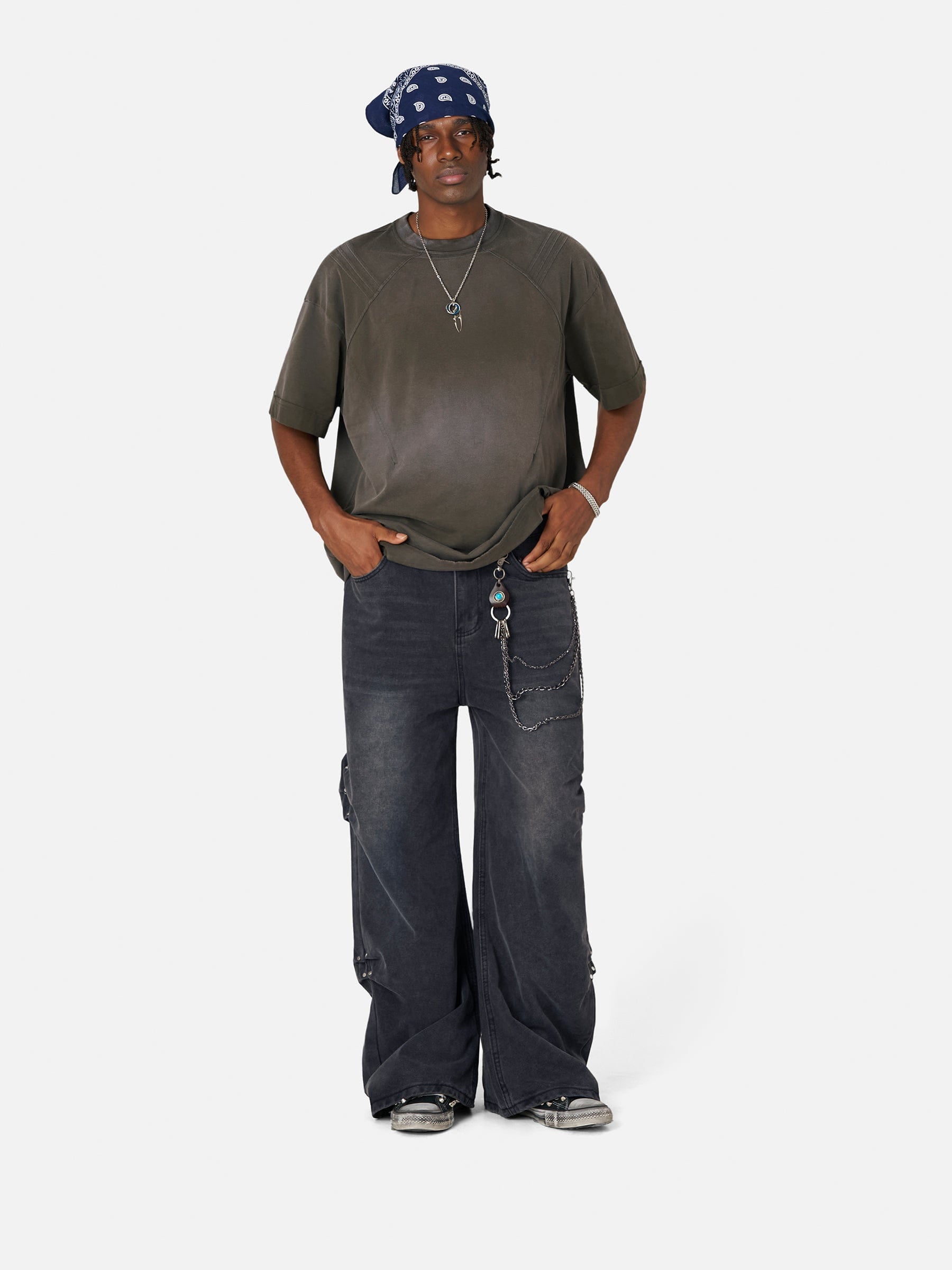 Aelfric Eden Pleated Baggy Jeans - Image 6
