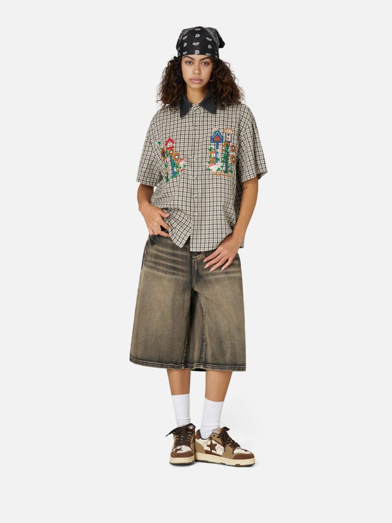 Aelfric Eden Plaid Embroidery Shirt