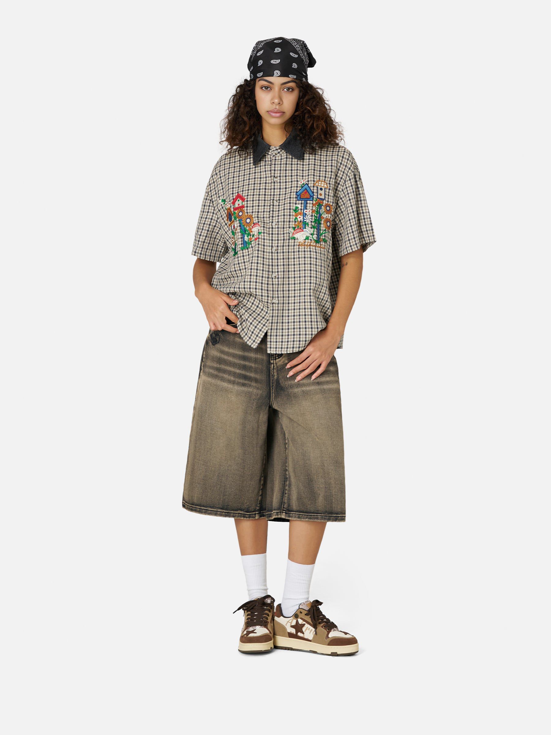 Aelfric Eden Plaid Embroidery Shirt