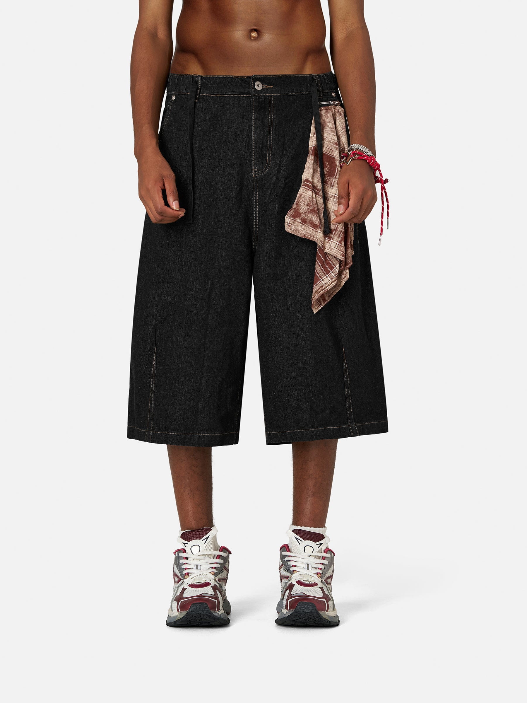 Aelfric Eden Detachable Kerchief Baaggy Longline Jorts