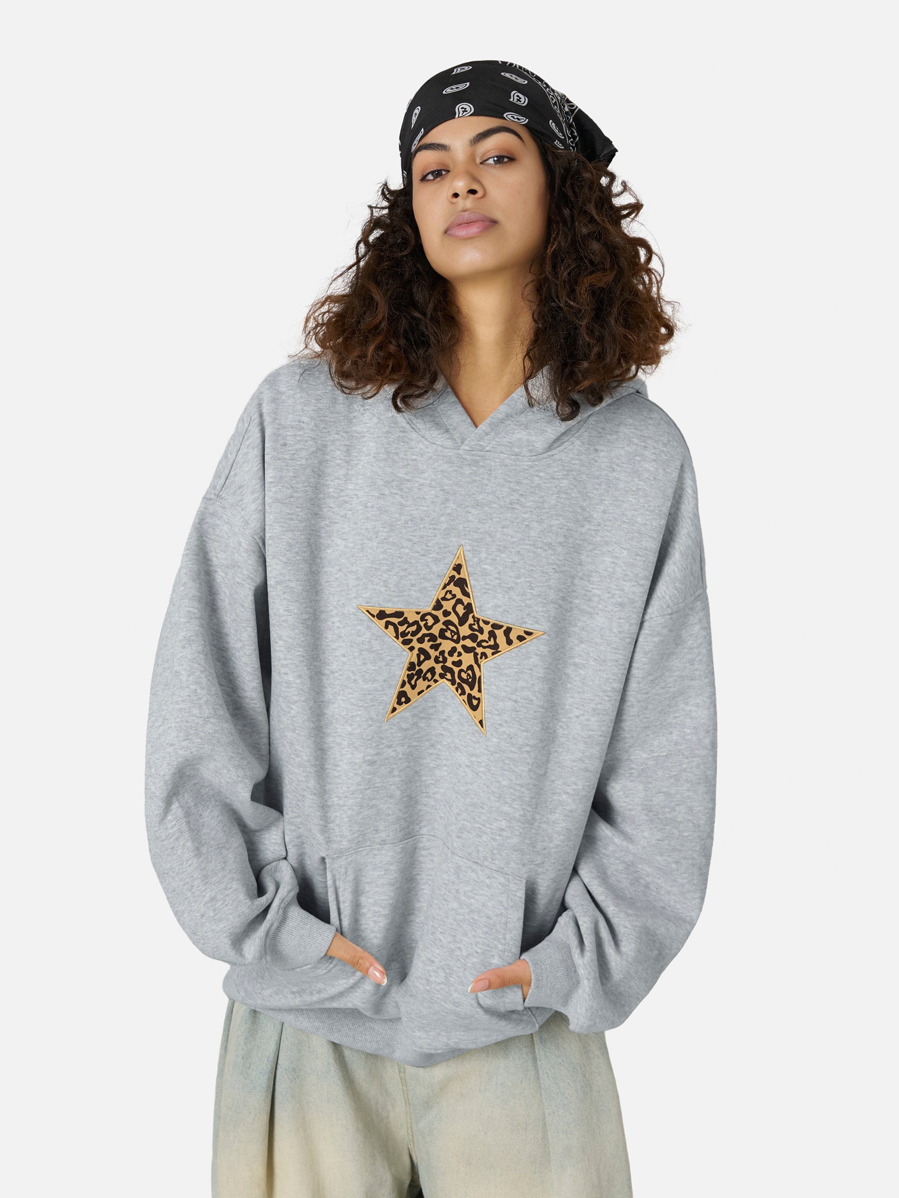Aelfric Eden Leopard Star Graphic Hoodie - Image 3