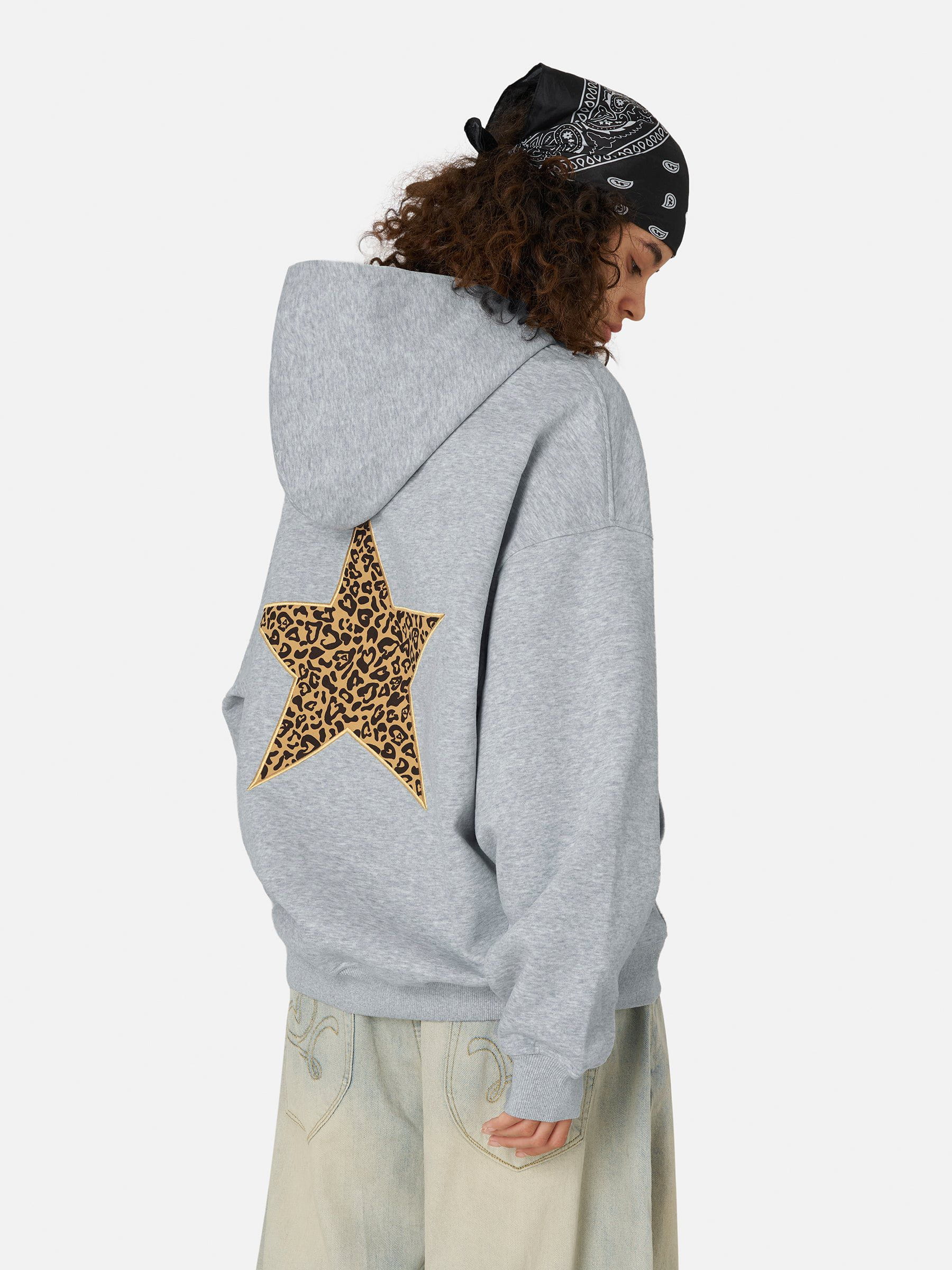 Aelfric Eden Leopard Star Graphic Hoodie - Image 4