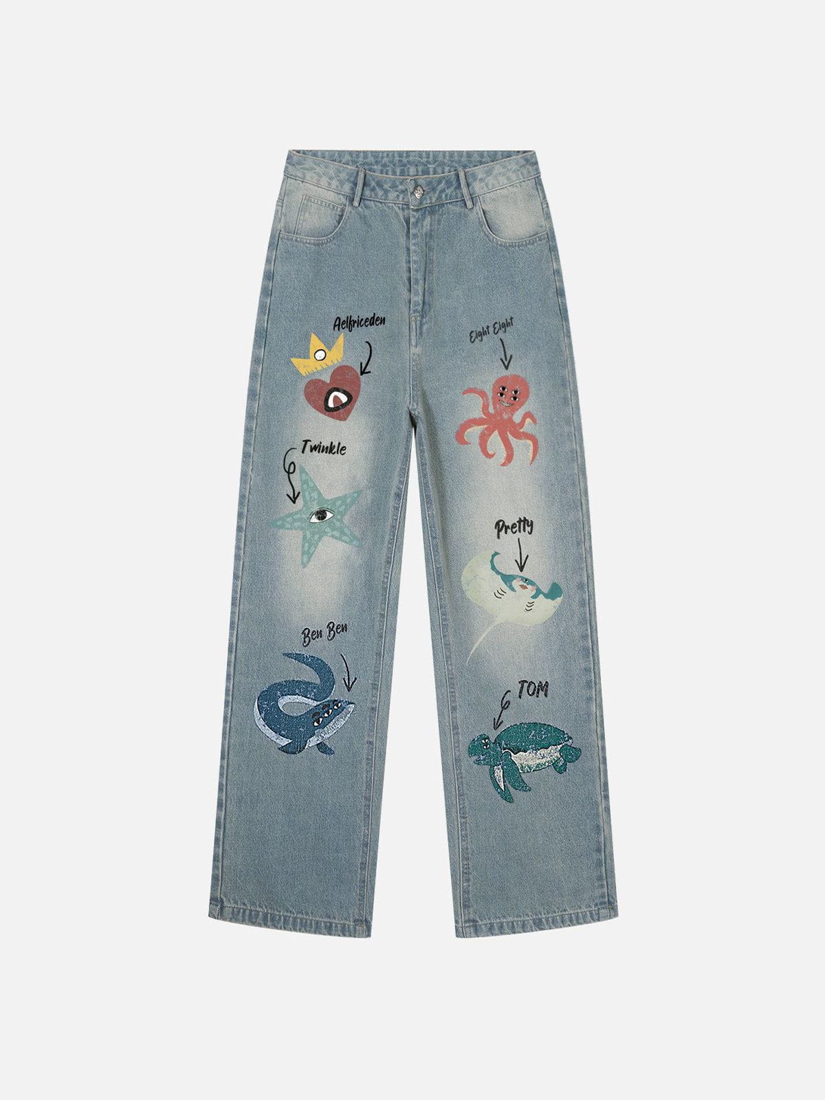 Aelfric Eden Animal Graphic Jeans - Image 2