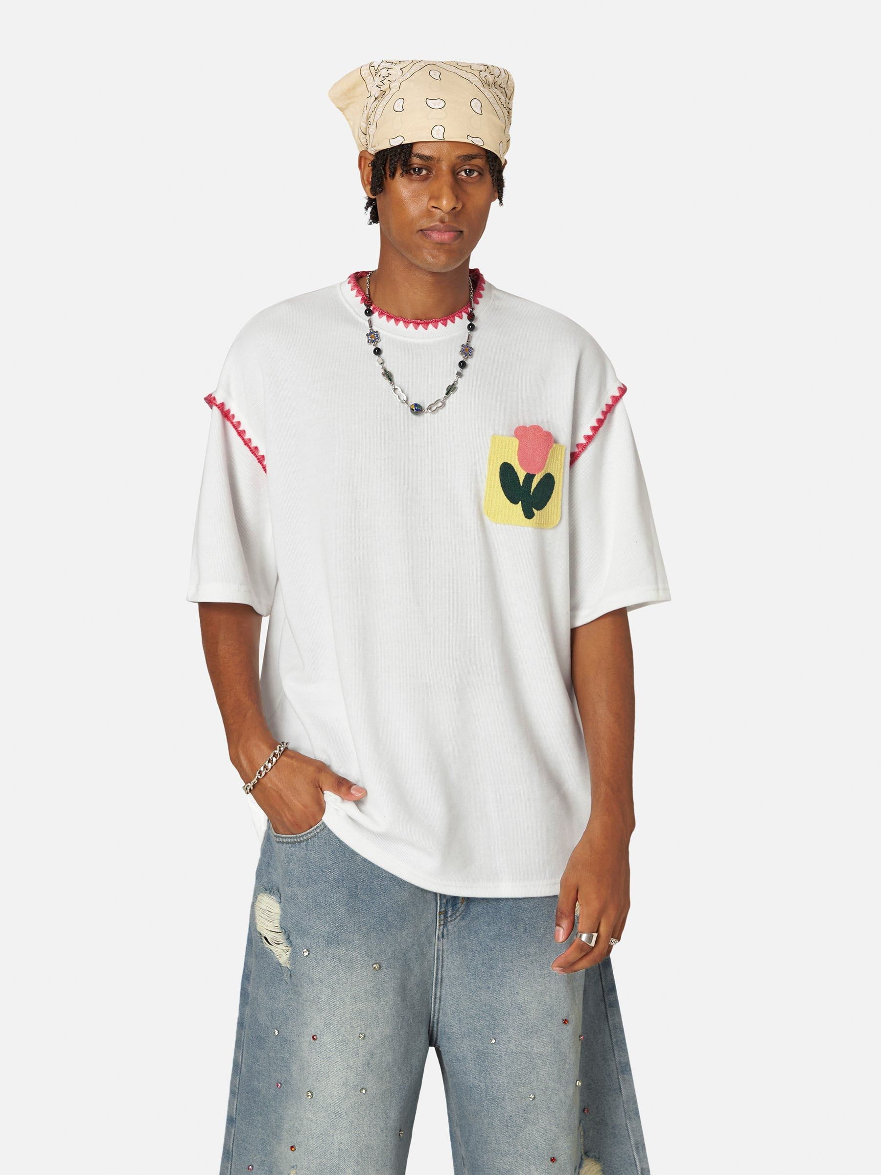 Aelfric Eden Crochet Floral Pocket Tee