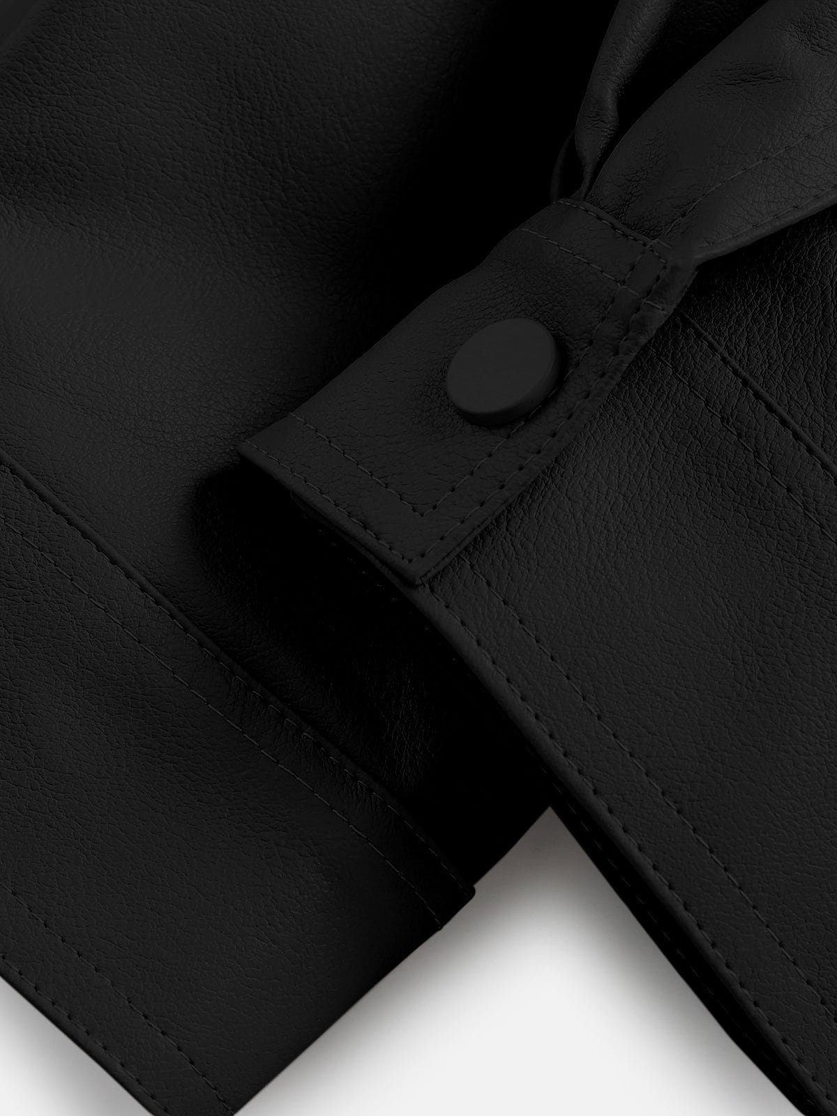 Aelfric Eden Essential Faux Leather Jacket - Image 4