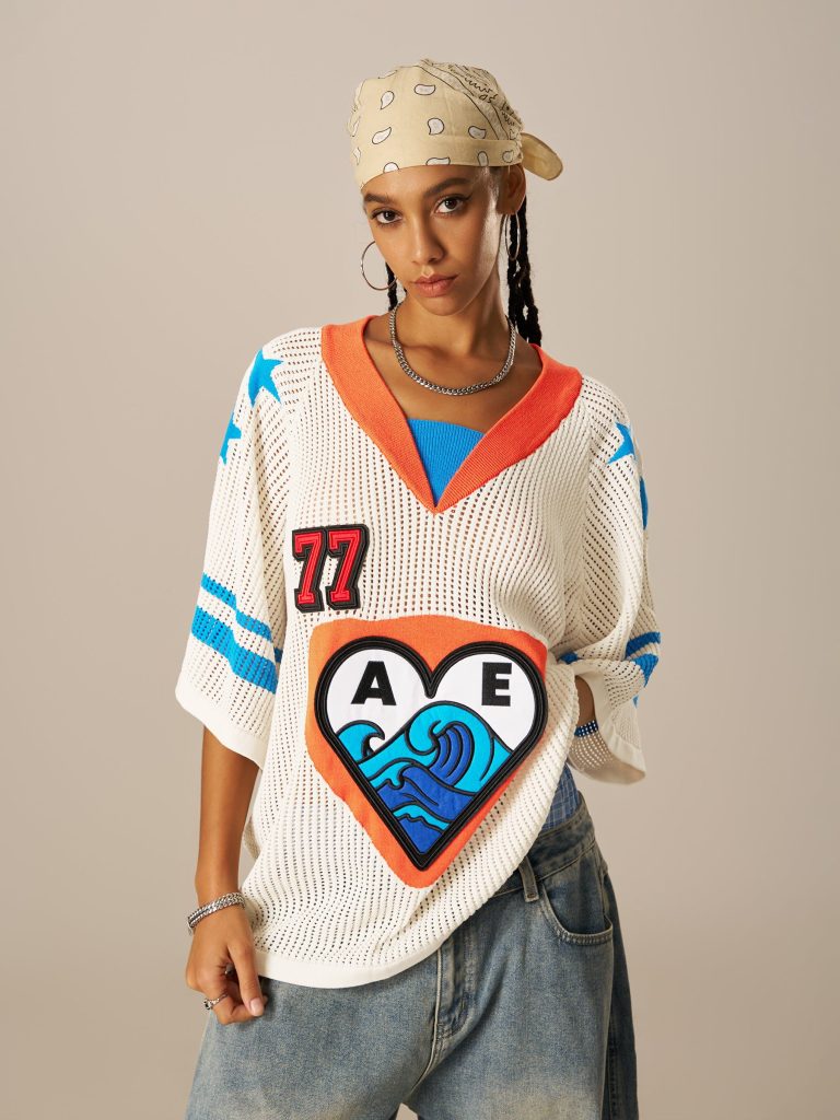 Aelfric Eden 77 Mesh V-Neck Knit