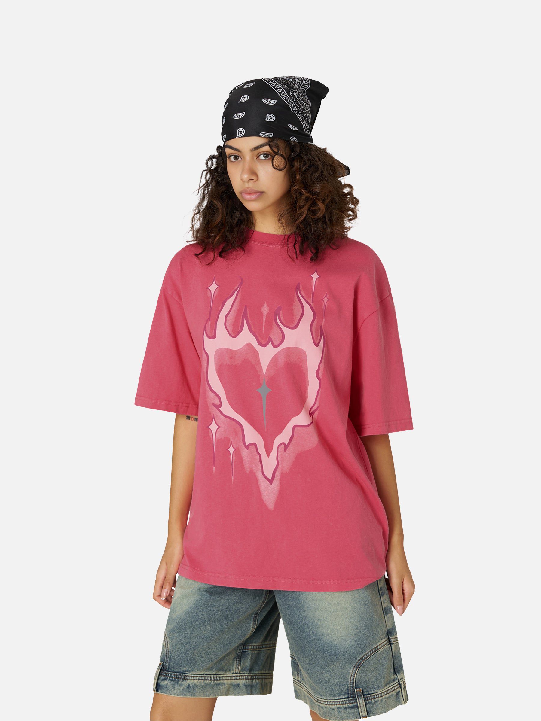 Aelfric Eden Heart Flame Graphic Tee - Image 3