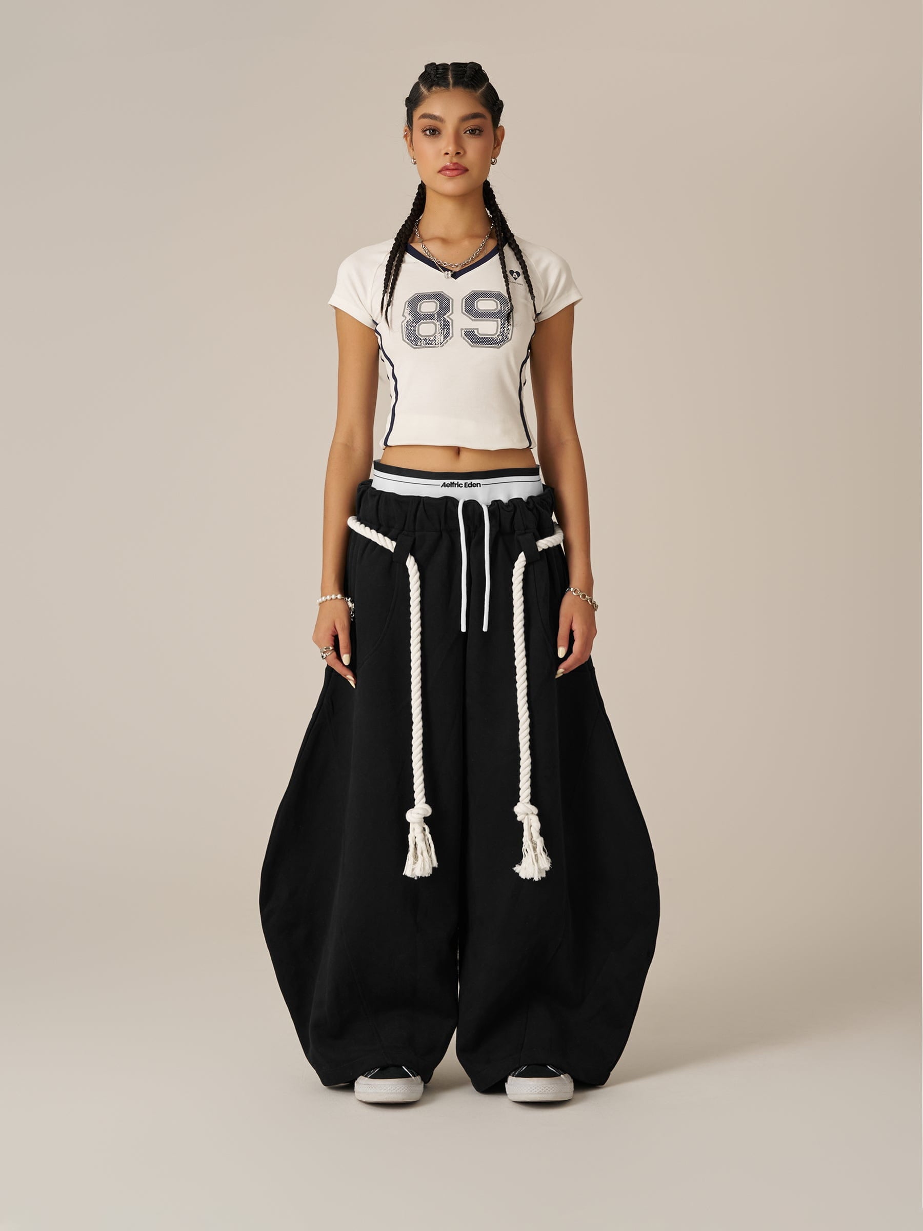 Aelfric Eden Double Waist Super Baaggy Barrel Sweatpants - Image 2