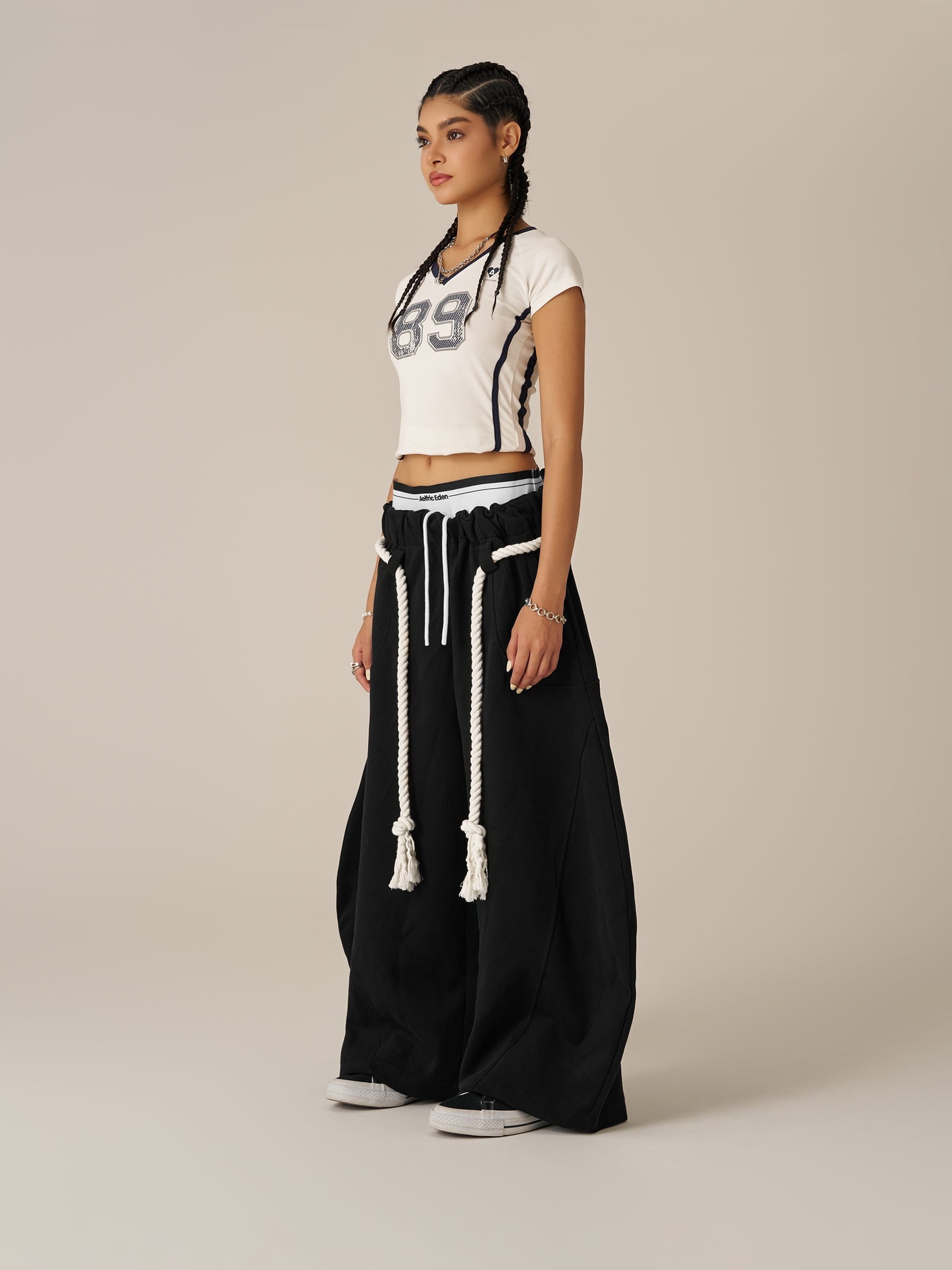 Aelfric Eden Double Waist Super Baaggy Barrel Sweatpants - Image 3