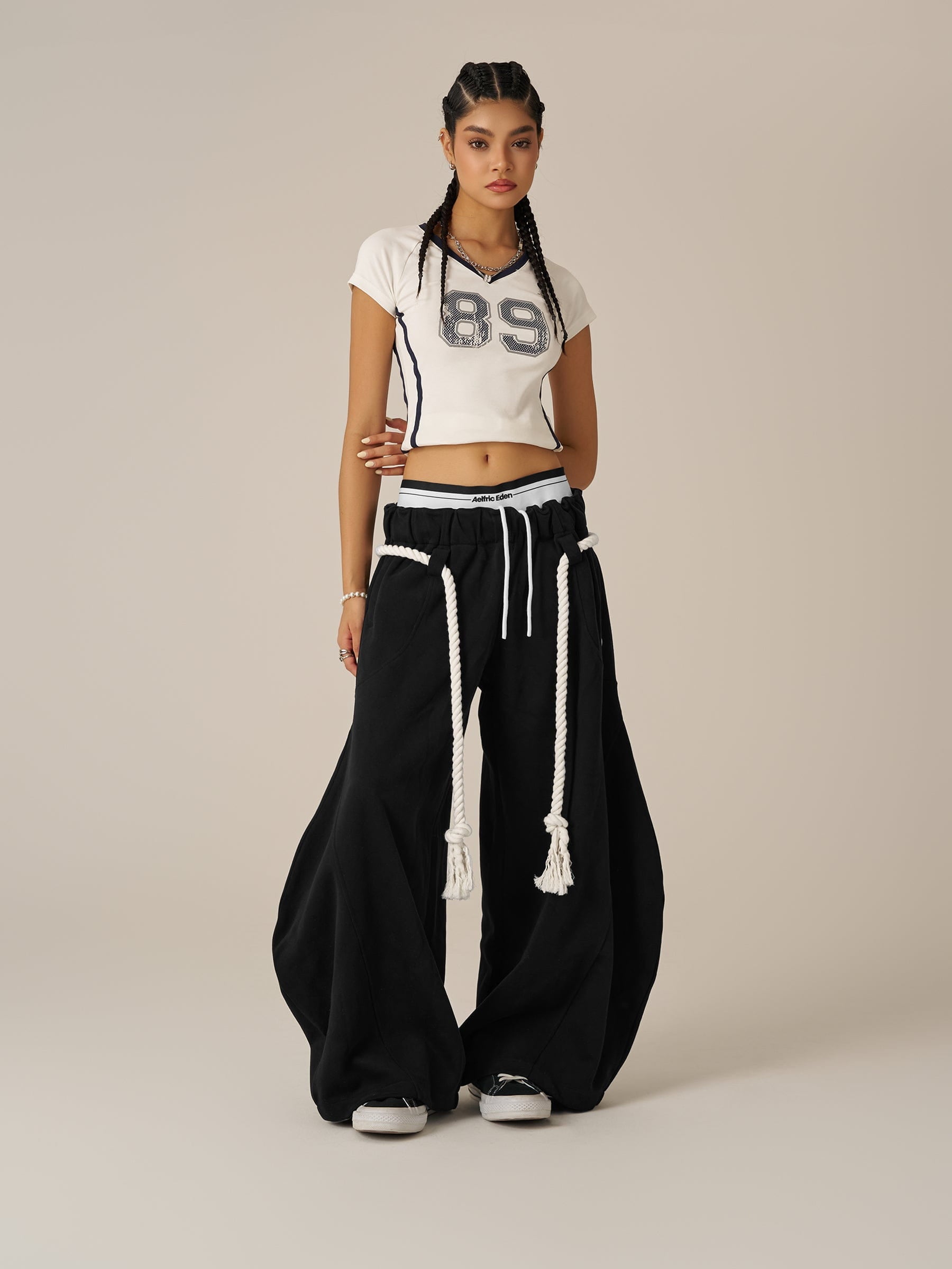 Aelfric Eden Double Waist Super Baaggy Barrel Sweatpants - Image 4