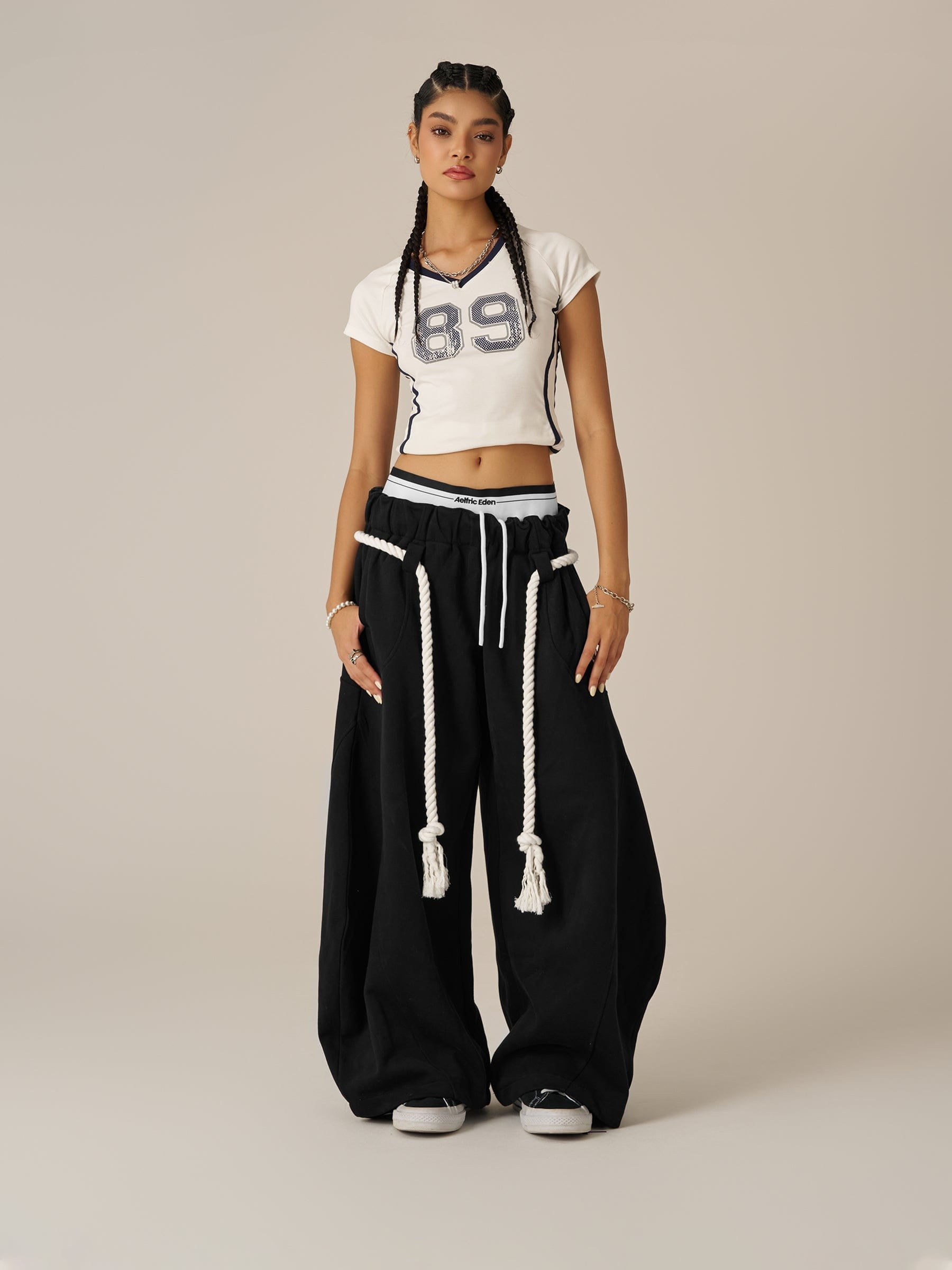 Aelfric Eden Double Waist Super Baaggy Barrel Sweatpants - Image 5
