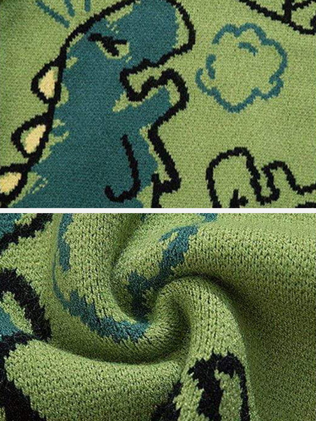 Aelfric Eden Dinosaur Graphic Knit Cardigan - Image 6