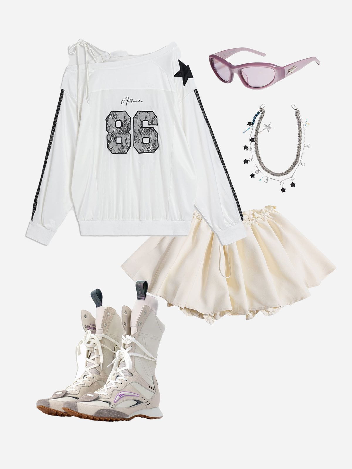 Aelfric Eden Off-The-Shoulder Sweatshirt - Image 5