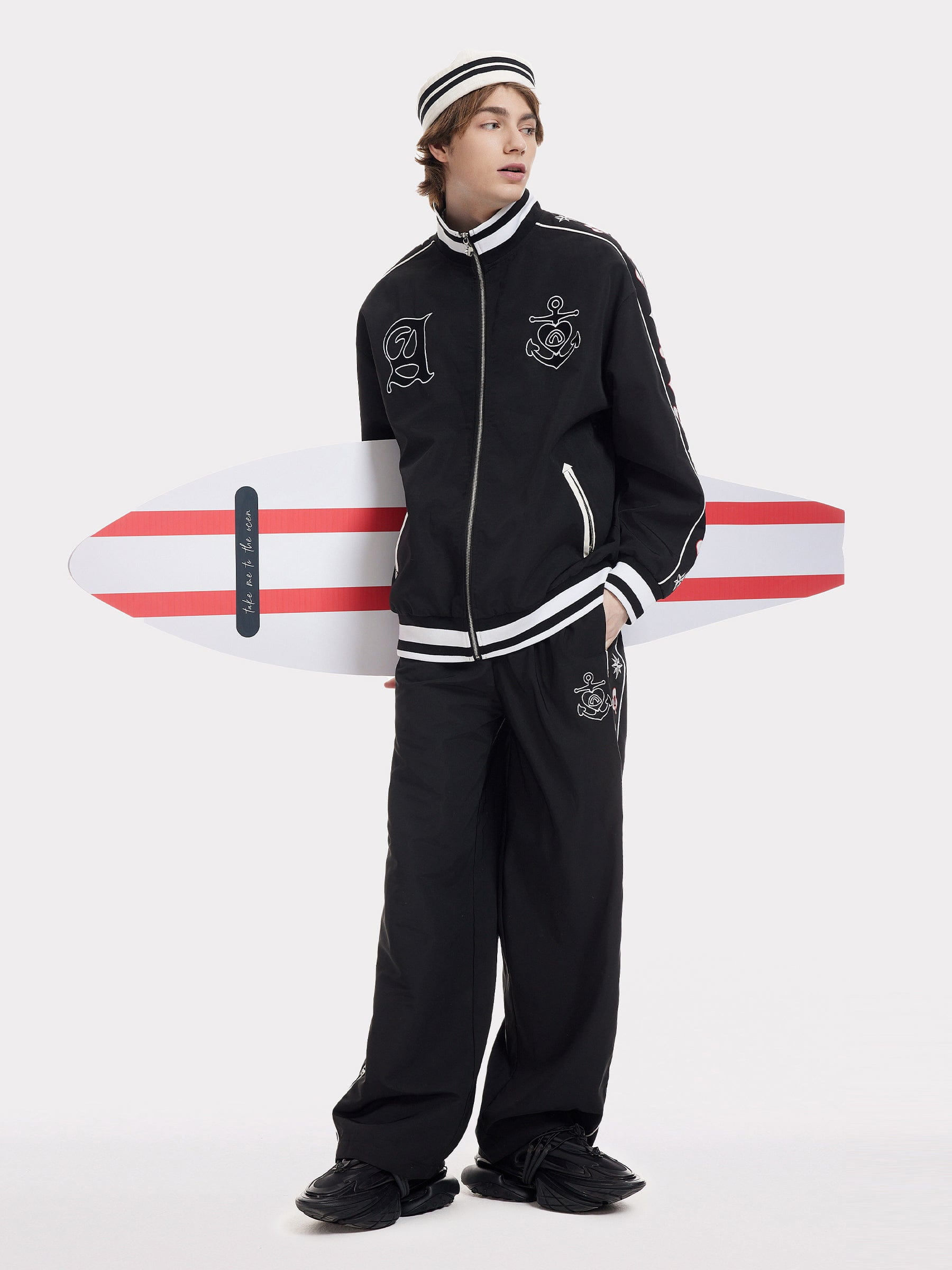 Aelfric Eden Ship Anchor Graphic Jacket - Image 5