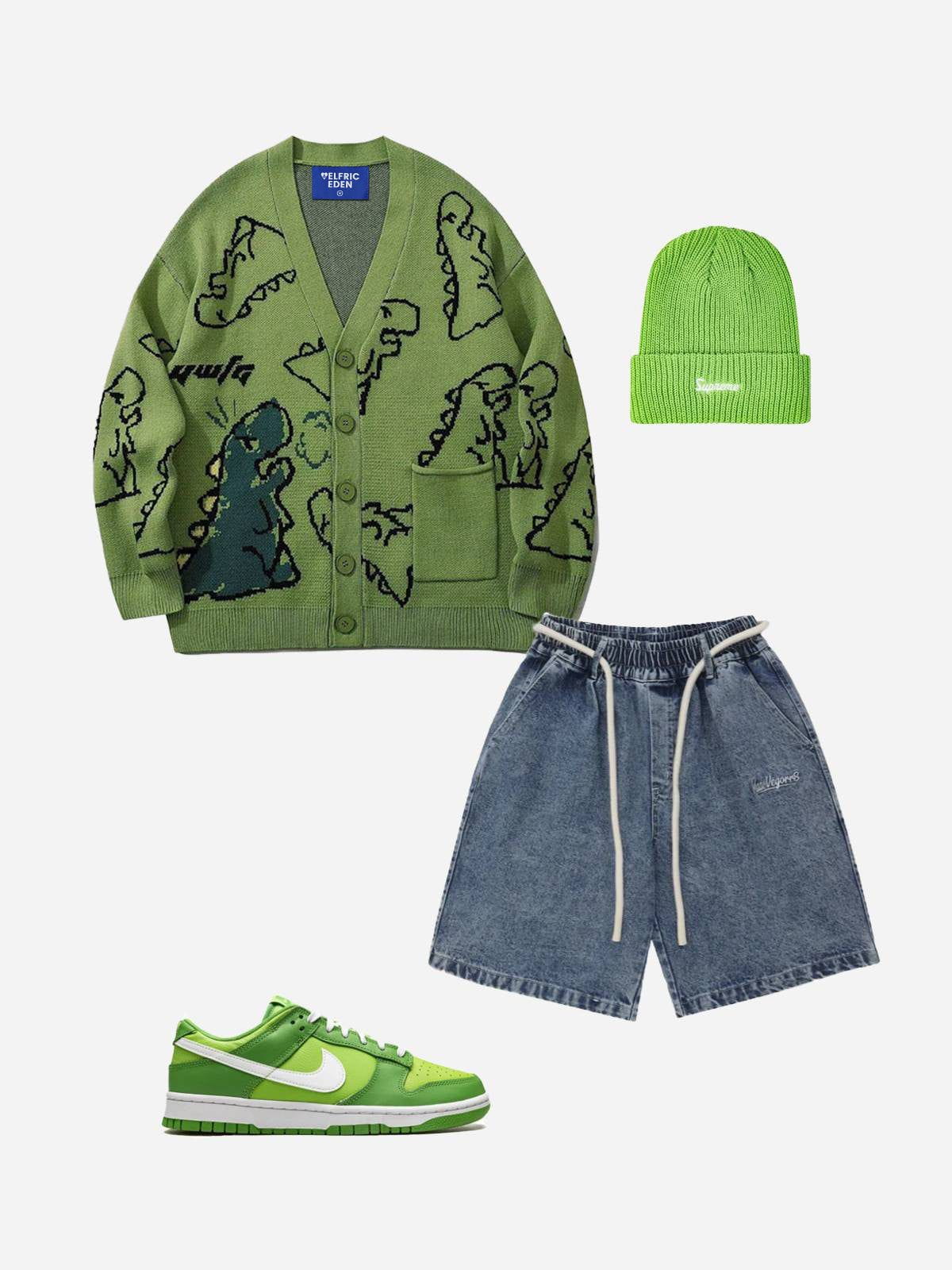 Aelfric Eden Dinosaur Graphic Knit Cardigan - Image 2