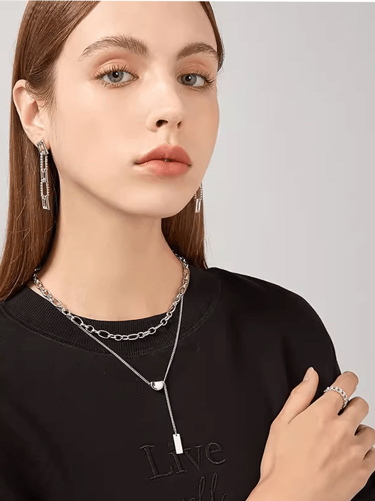 Aelfric Eden Hip Hop Layerd Necklace - Image 2