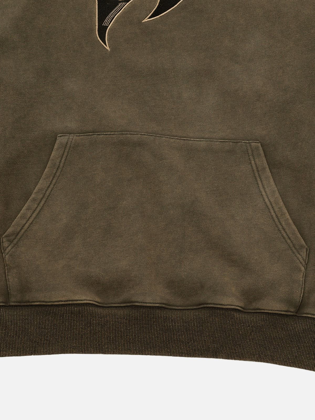 Aelfric Eden Embroidery Washed Pullover Hoodie - Image 5