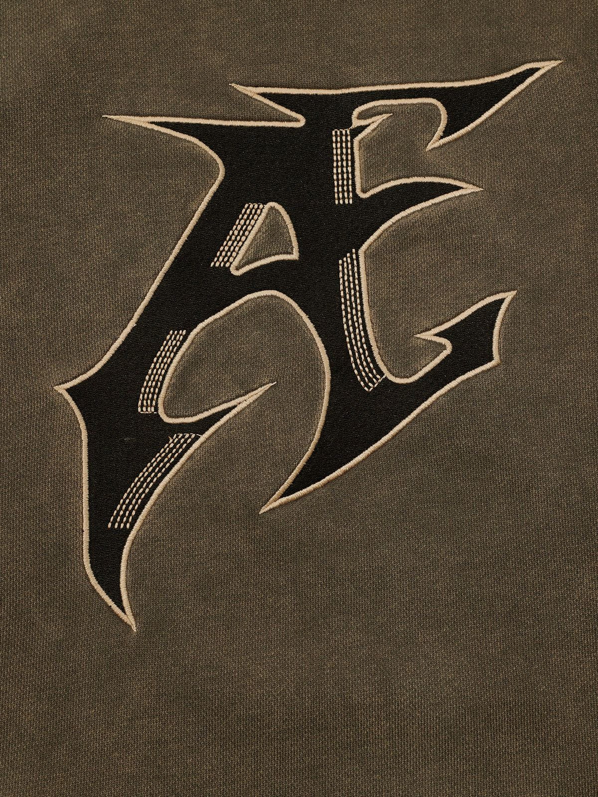 Aelfric Eden Embroidery Washed Pullover Hoodie - Image 4