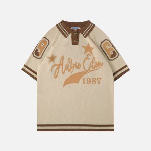 Aelfric Eden Vintage Knit Polo Tee