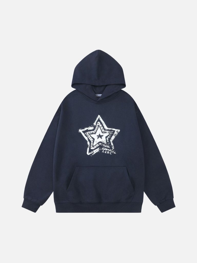 Aelfric Eden Overlapped Star Graphic Hoodie