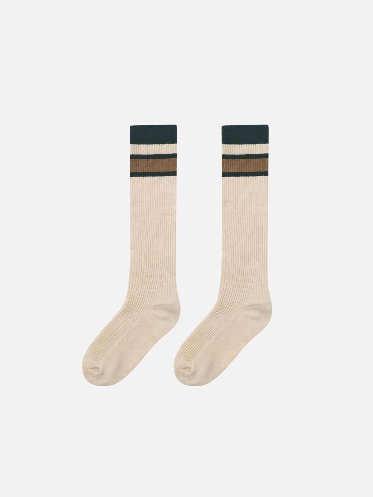 Color Blocking Stripe Socks - Image 2