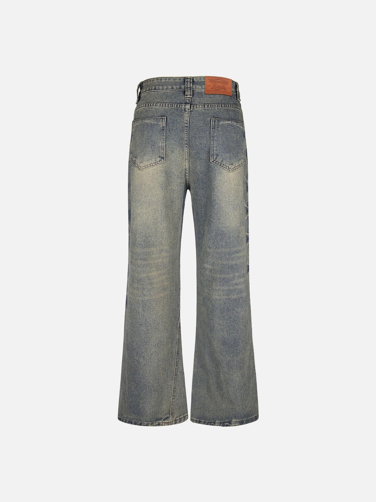 Aelfric Eden Washed Texture Flare Jeans - Image 2