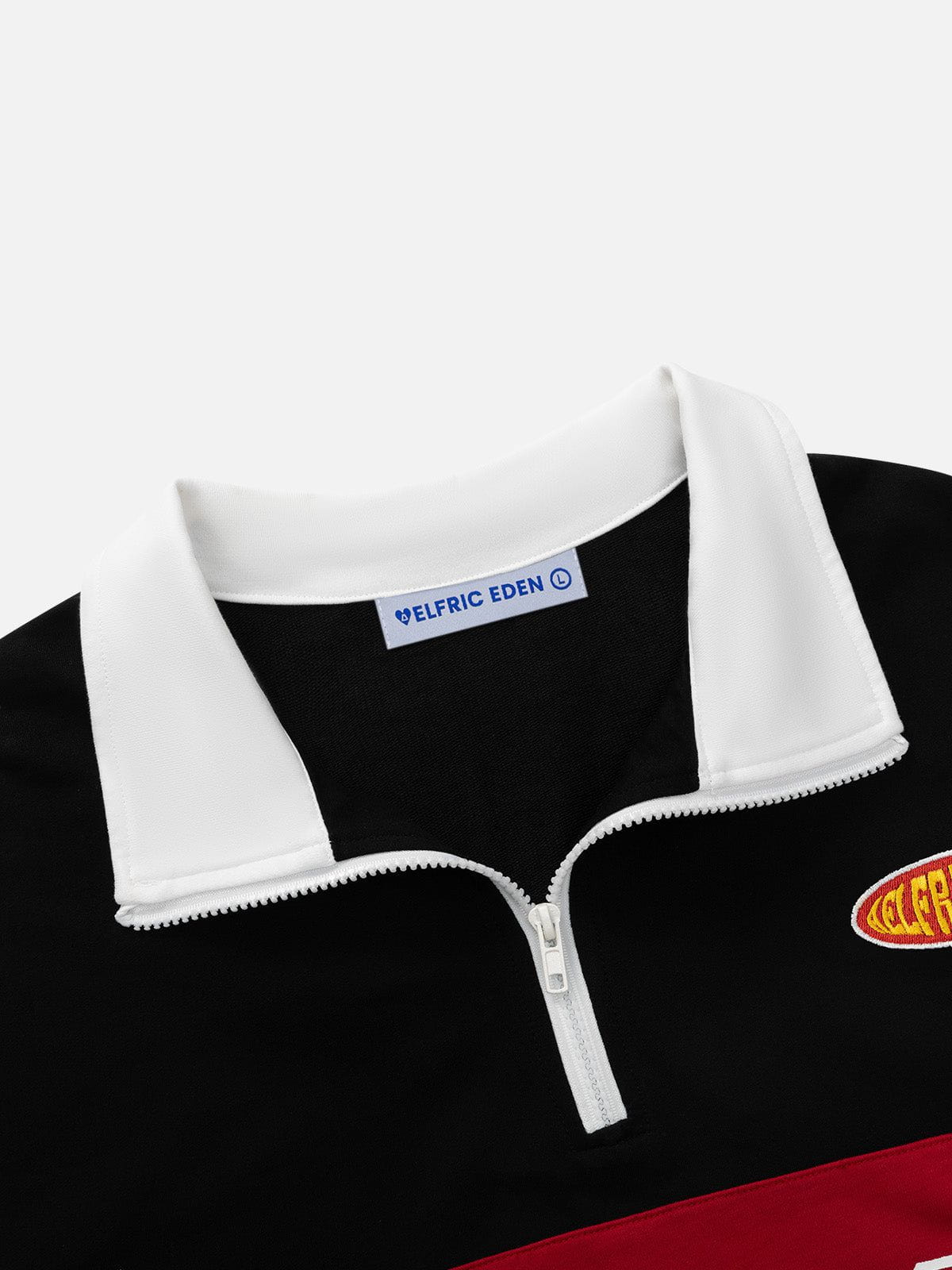 Aelfric Eden Stand Collar Color Blocking Tee - Image 4