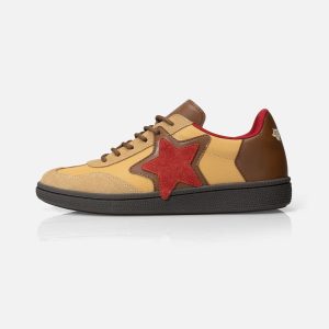 Triple Star Embroidery Star Gum Sole Skate Shoes