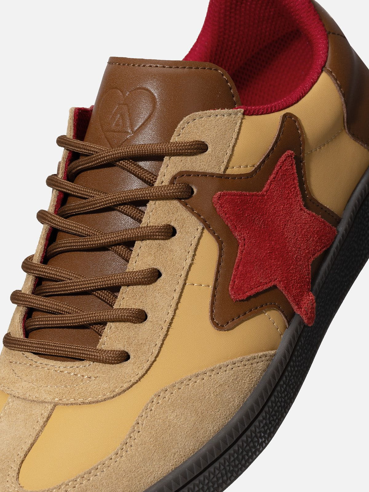 Triple Star Embroidery Star Gum Sole Skate Shoes - Image 7
