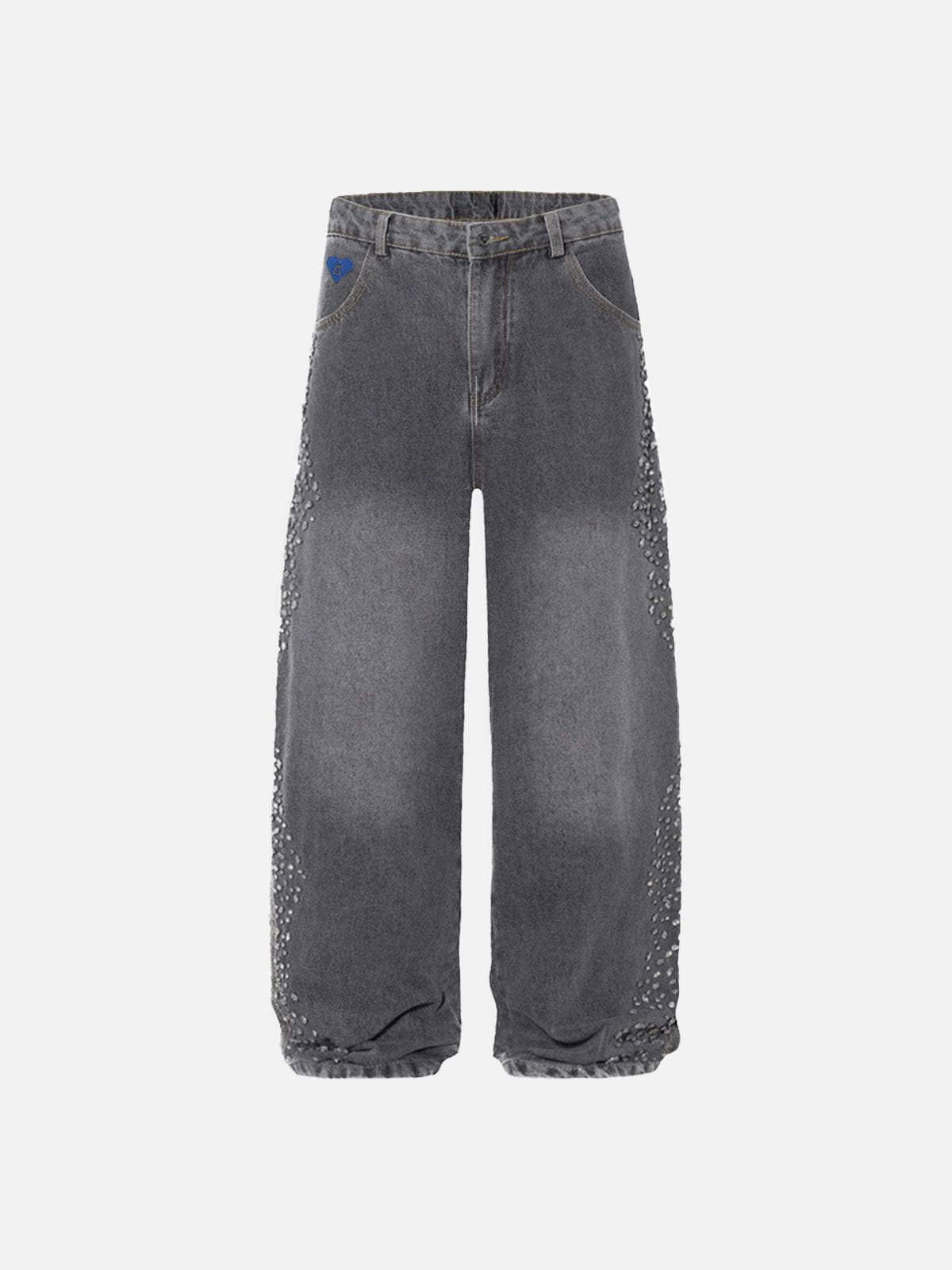 Aelfric Eden Rhinestone Baaggy Jeans - Image 2