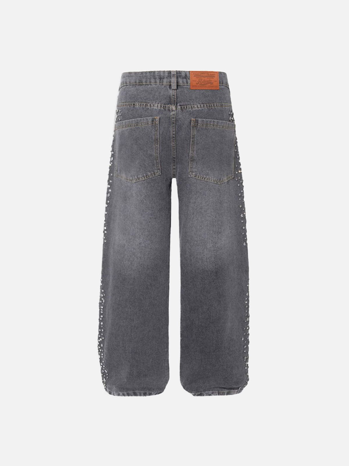 Aelfric Eden Rhinestone Baaggy Jeans - Image 3