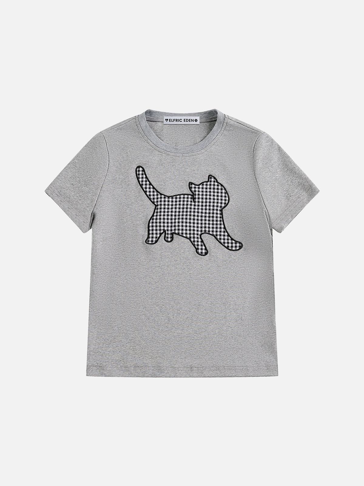 Aelfric Eden Plaid kitten Baby Tee - Image 2