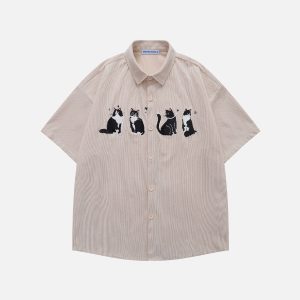 Aelfric Eden Embroidery Kitten Corduroy Shirt
