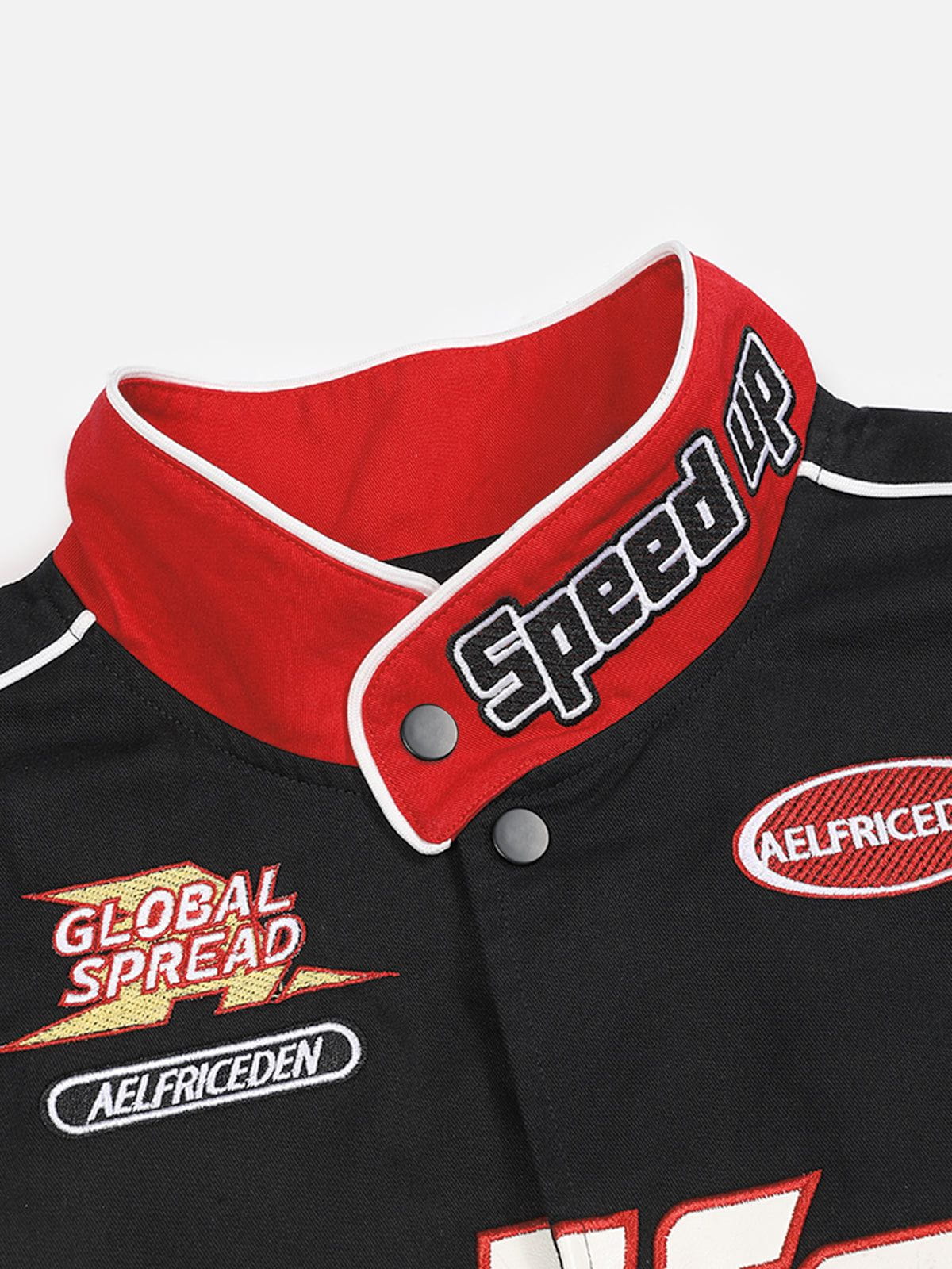 Aelfric Eden 77 Embroidery Colorblock Racing Jacket - Image 3