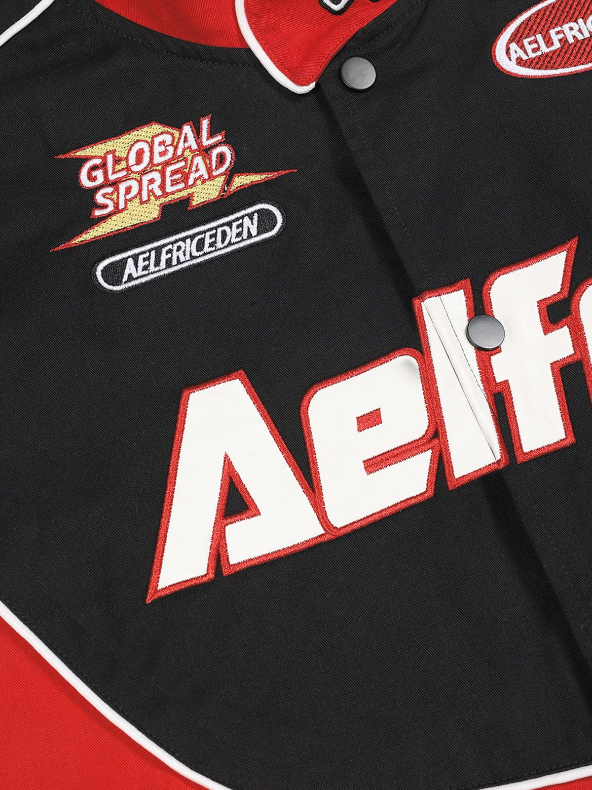 Aelfric Eden 77 Embroidery Colorblock Racing Jacket - Image 4