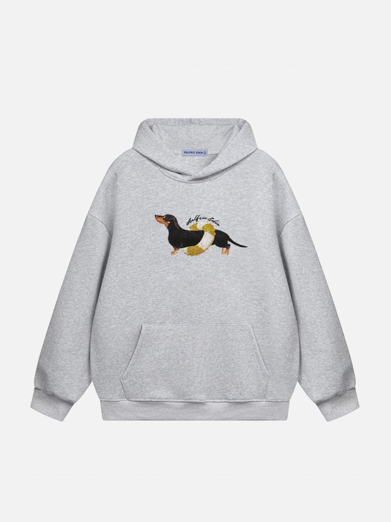 Aelfric Eden Dachshund Graphic Pullover Hoodie