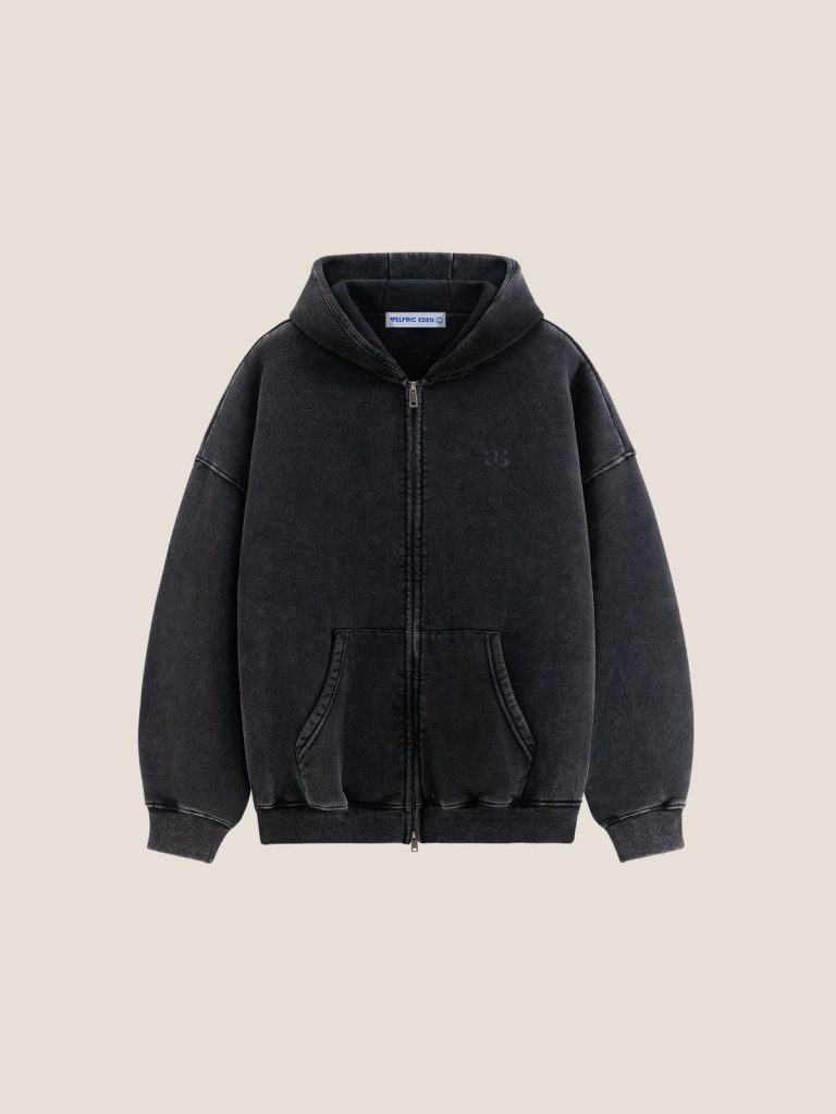 Aelfric Eden Essential a?? Washed Zip Up Hoodie