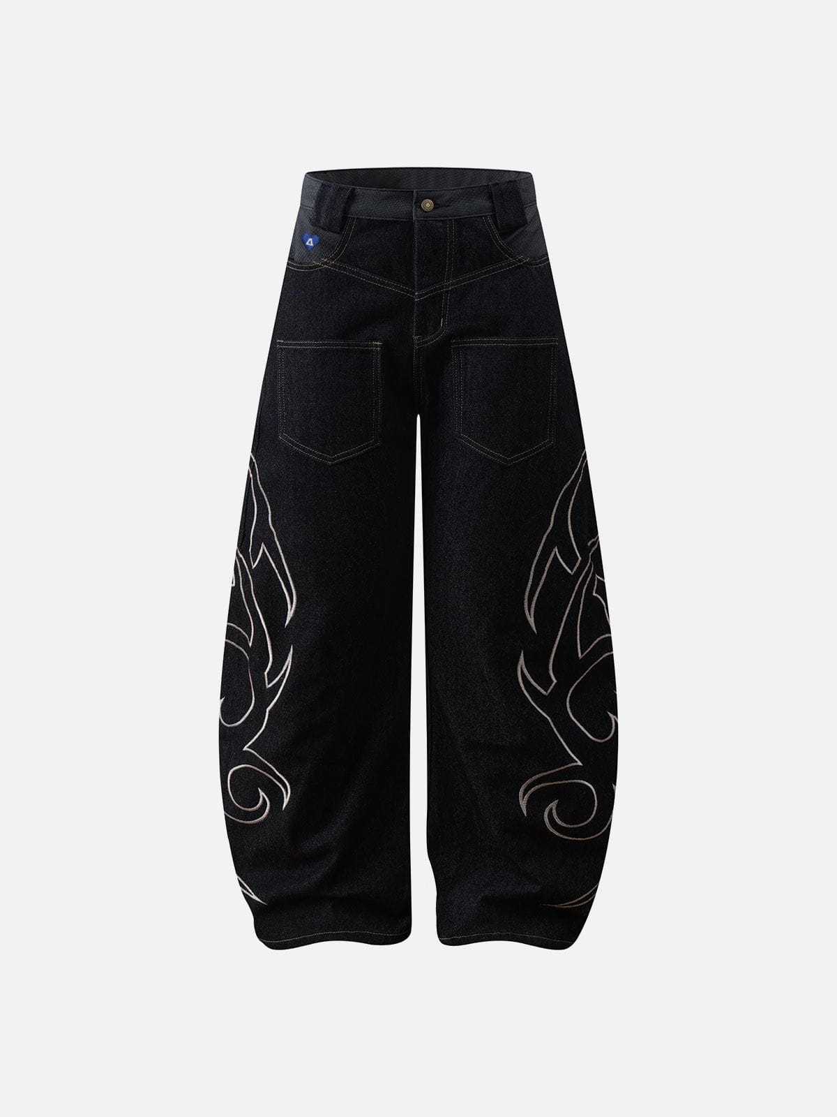 Aelfric Eden Embroidery Baaggy Barrel Jeans
