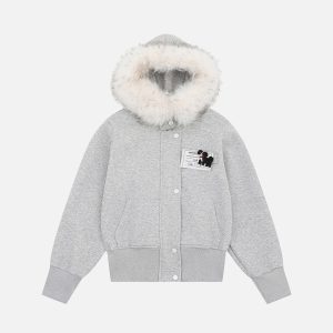 Aelfric Eden Faux Fur Collar Hoodie