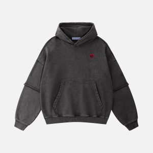 Aelfric Eden Two Layer Washed Pullover Hoodie
