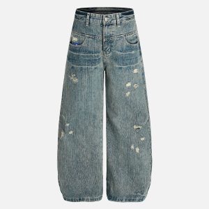 Aelfric Eden Trompe L'oeil Baaggy Barrel Jeans