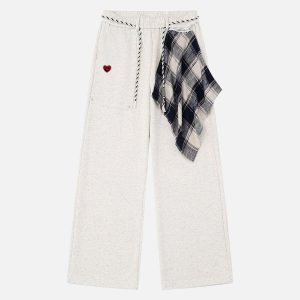 Aelfric Eden Plaid Kerchief Baaggy Sweatpants