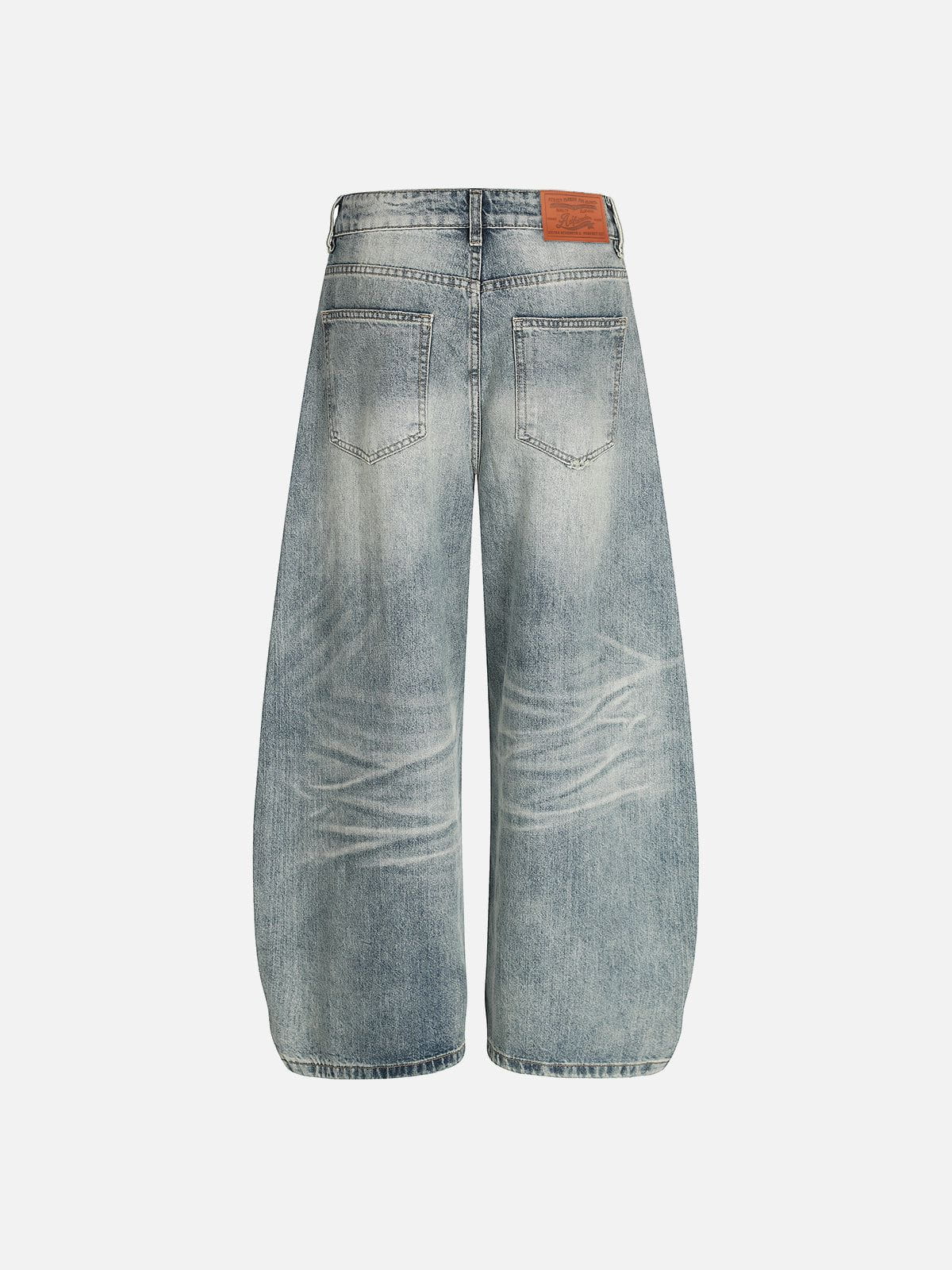 Aelfric Eden Washed Whiskering Baaggy Barrel Jeans - Image 2