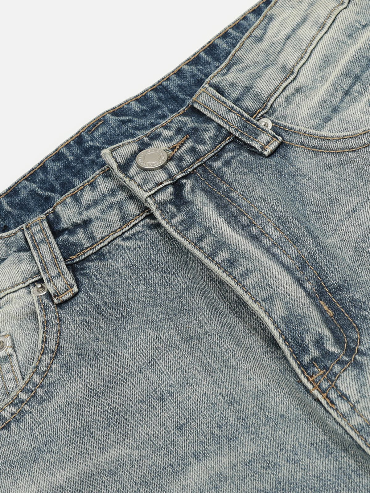 Aelfric Eden Washed Whiskering Baaggy Barrel Jeans - Image 5