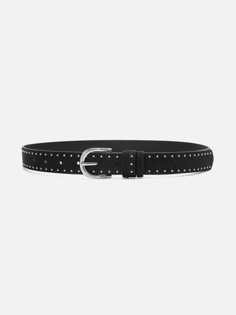Rivet Suede Belt