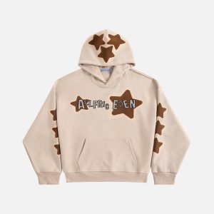 Aelfric Eden Applique Embroidery Eden Star Pullover Hoodie