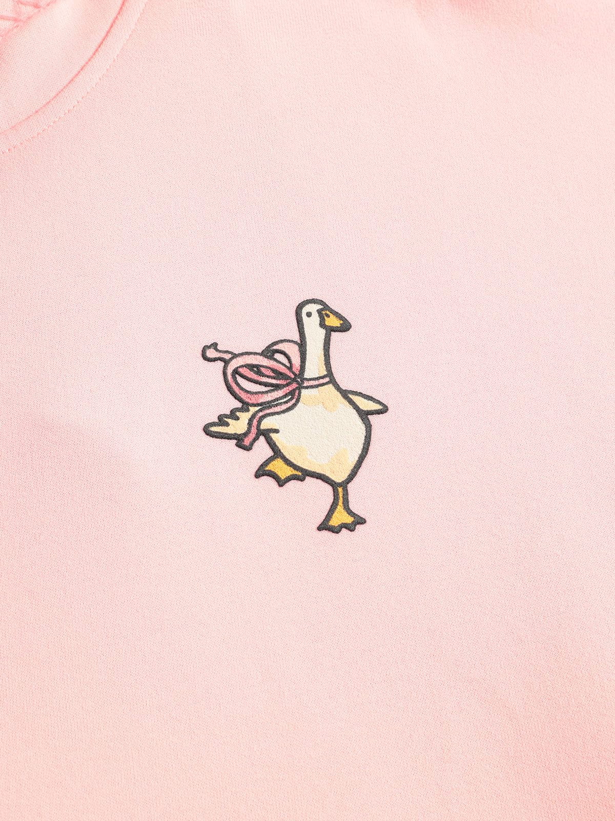 Aelfric Eden Towel Embroidery Bow Duck Pullover Hoodie - Image 9